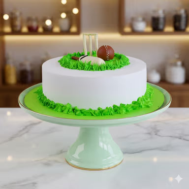 Cricket Field Celebration Cake
