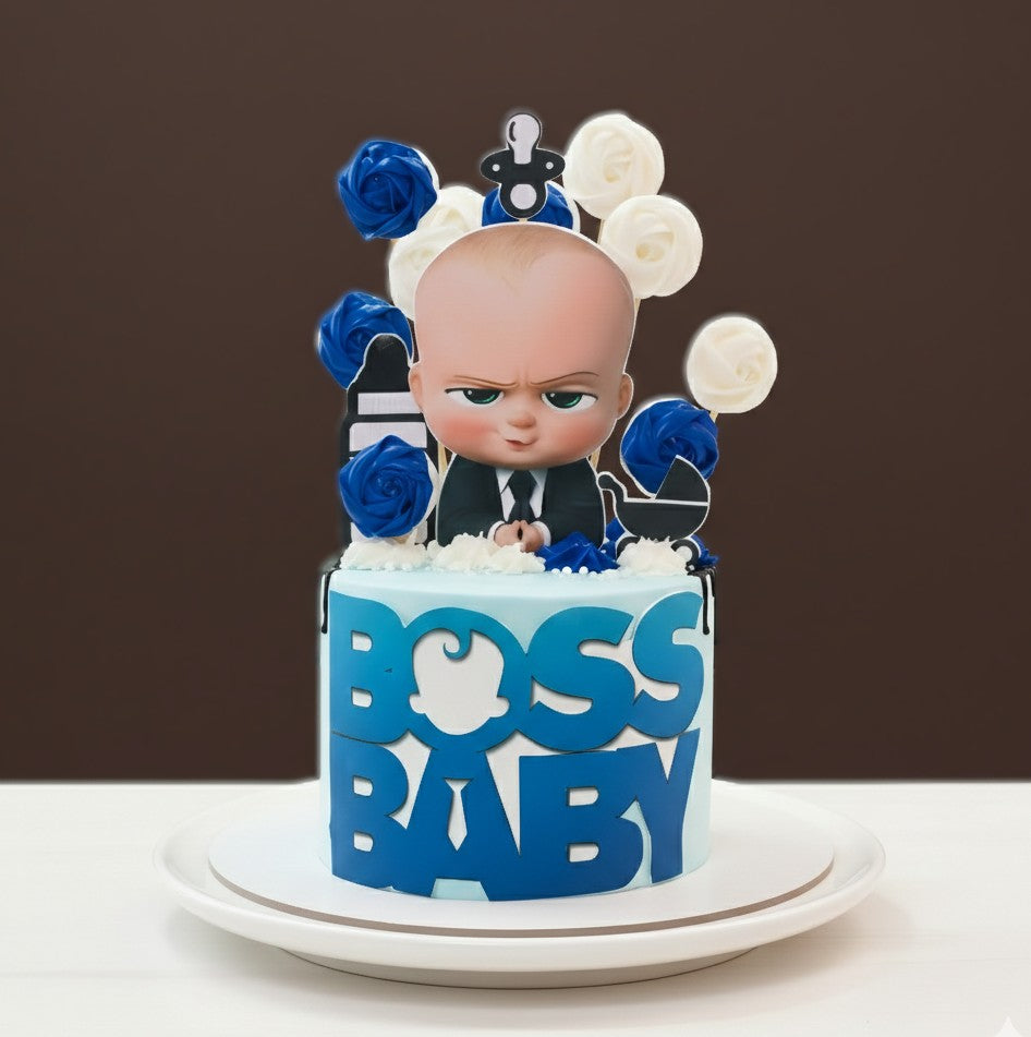 Boss Baby Swirl Cake