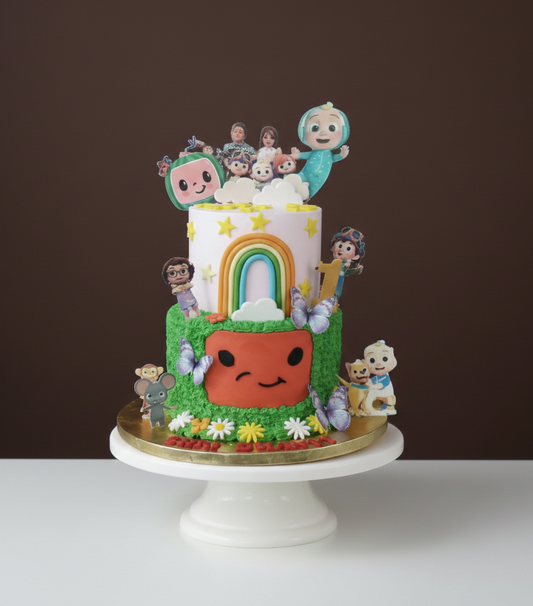Cocomelon Garden Party Cake