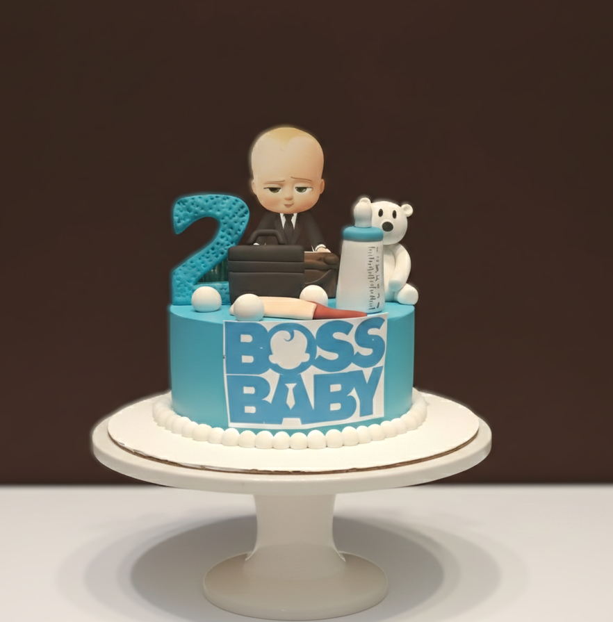 Boss Baby Theme Birthday Cake