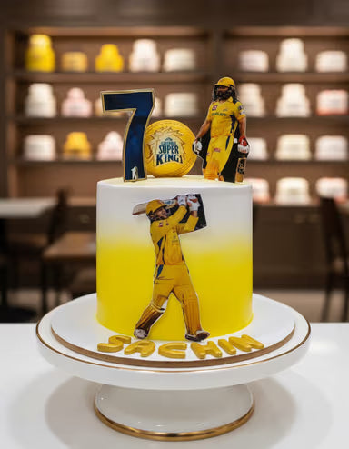 Dhoni Legend CSK Cake