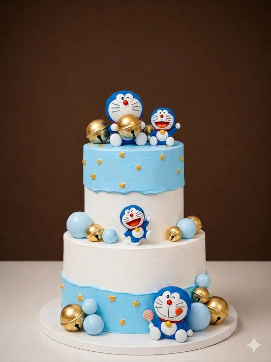 Doraemon Welcome Theme Cake
