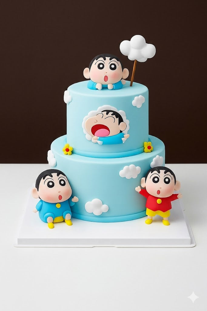 Shin-chan Playful Cloud Designer Cake
