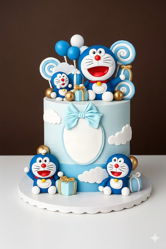 Doraemon Pastel Sky Designer Cake