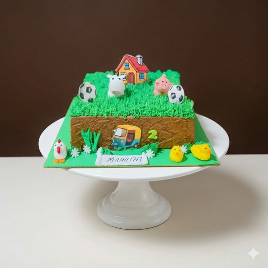 The Fun Farmyard Cake