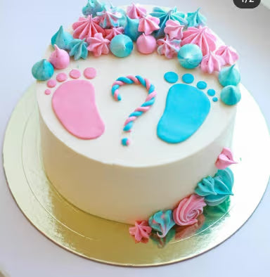 Tiny Footprints Baby Shower Cake