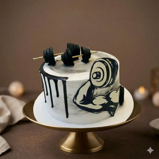 Gym Fitness Birthday Cake