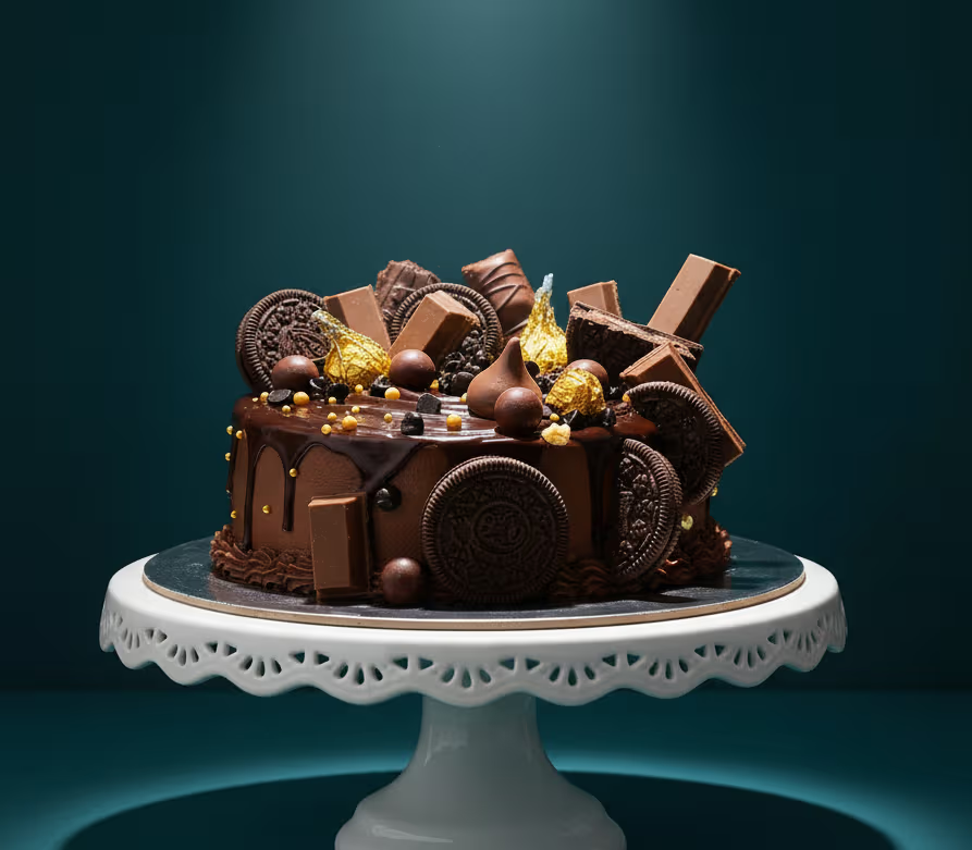 Oreo and Kitkat Chocolate Loaded Cake
