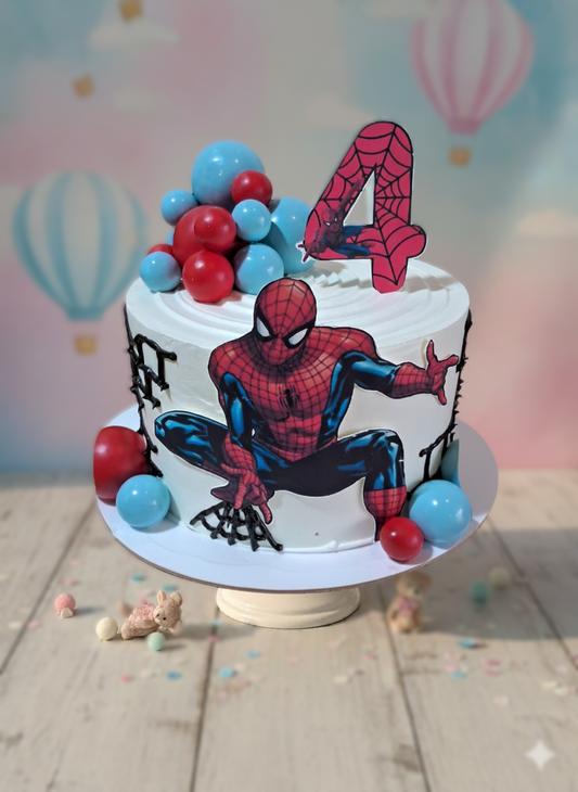 Spider Burst Birthday Cake