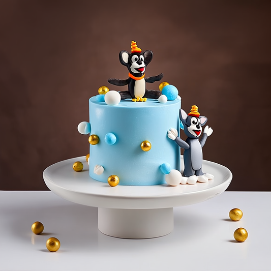 Tom & Jerry Blue Sky Party Cake