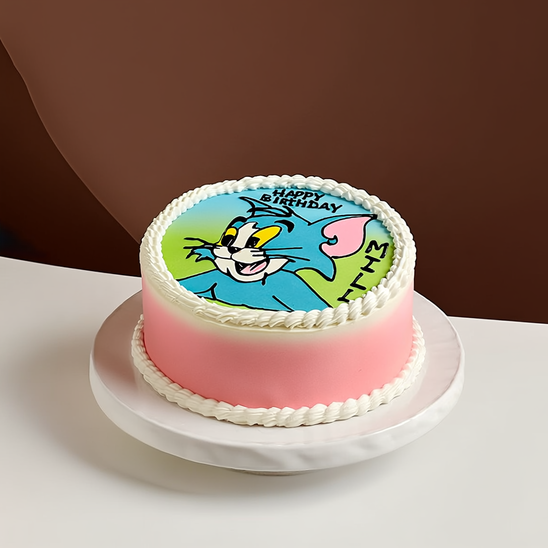 Tom and Jerry Character Birthday Cake
