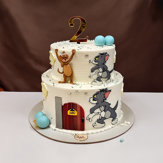 Tom & Jerry Mouse Hole Mishap Cake
