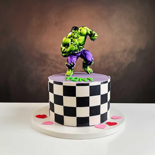 Incredible Hulk Birthday Cake