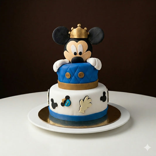 Mickey’s Royal Blue Tiered Cake