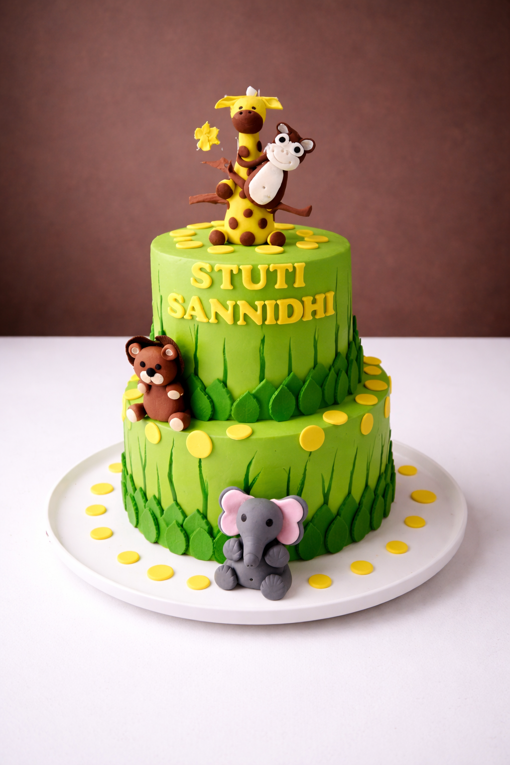 Playful Jungle Adventure Kids Cake