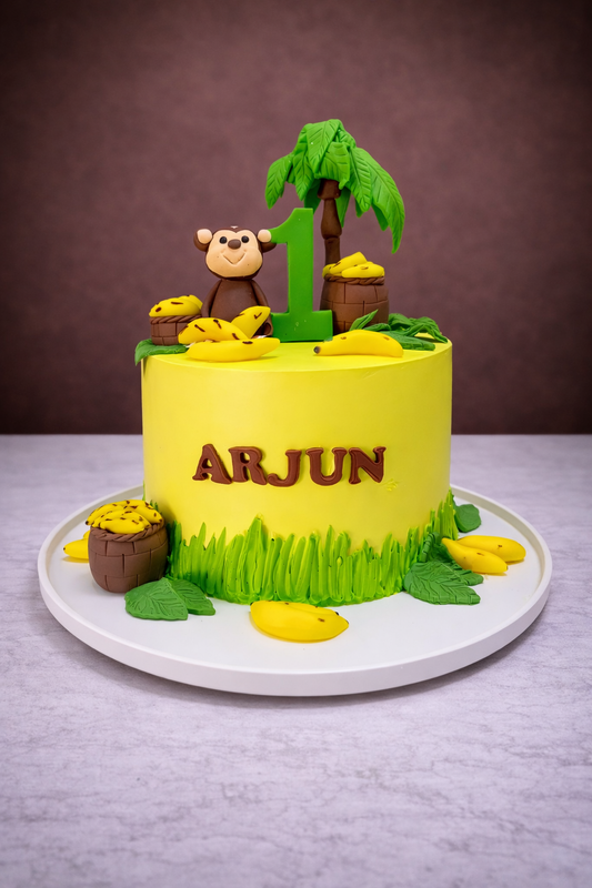 Monkey Banana Jungle Cake