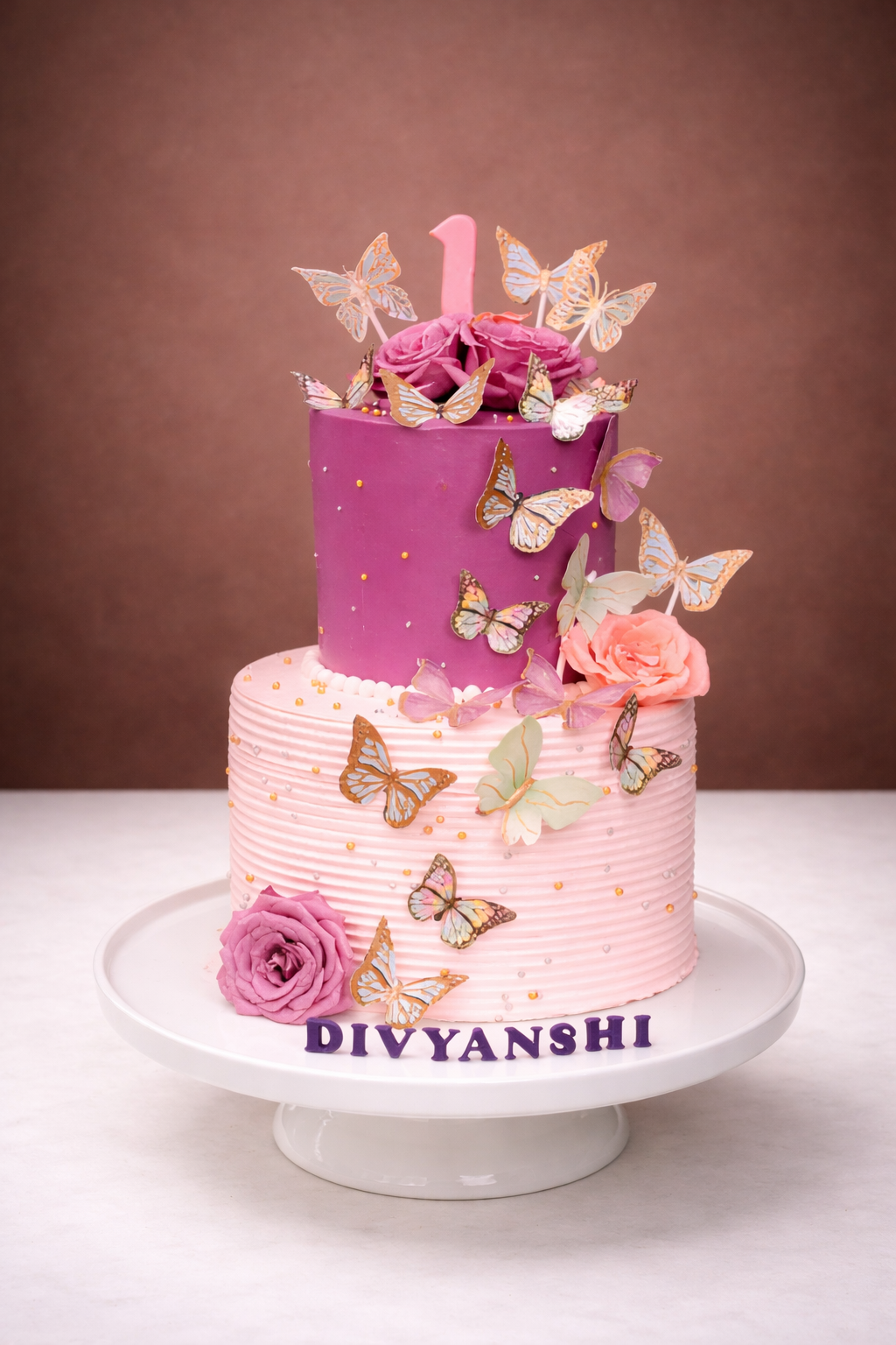 Majestic Butterfly Cake
