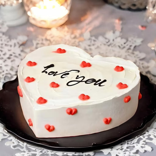 Love You Heart Shape Cake
