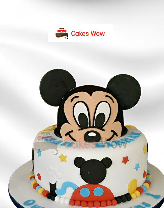 Mickey Mouse Peek-a-Boo Star Cake