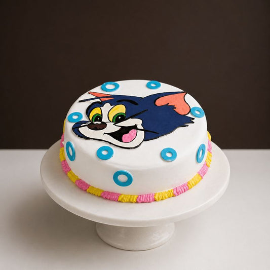 Tom & Jerry Playful Cat Cake