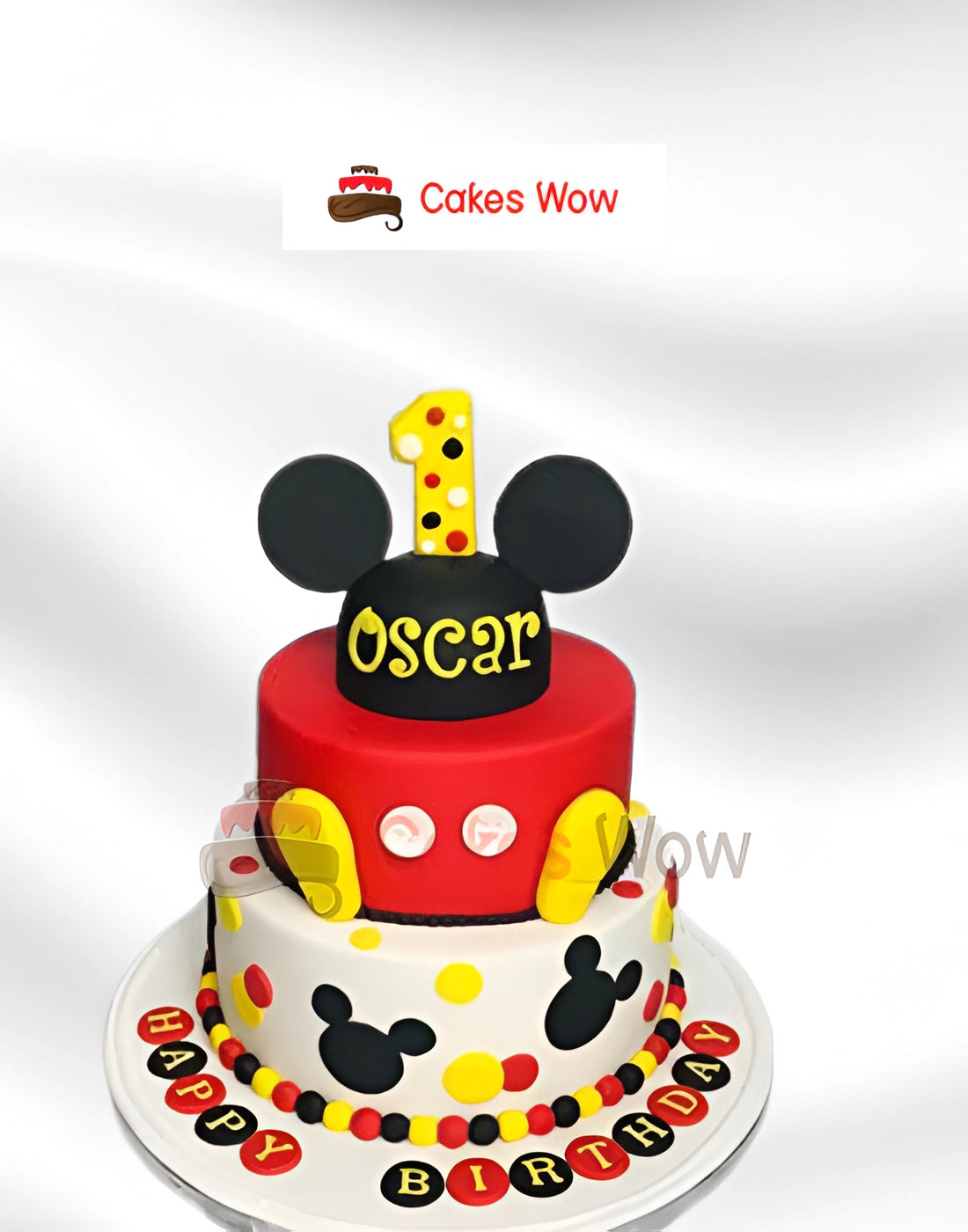 Mickey Mouse Iconic Tiered Cake