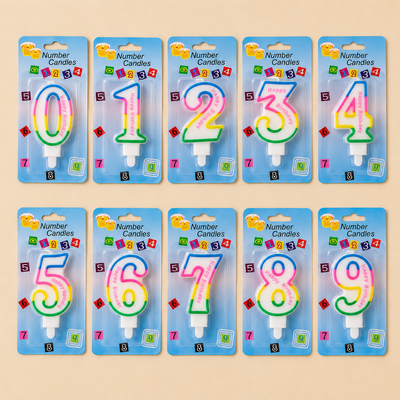 Number Wax Candle ( Mention Number)