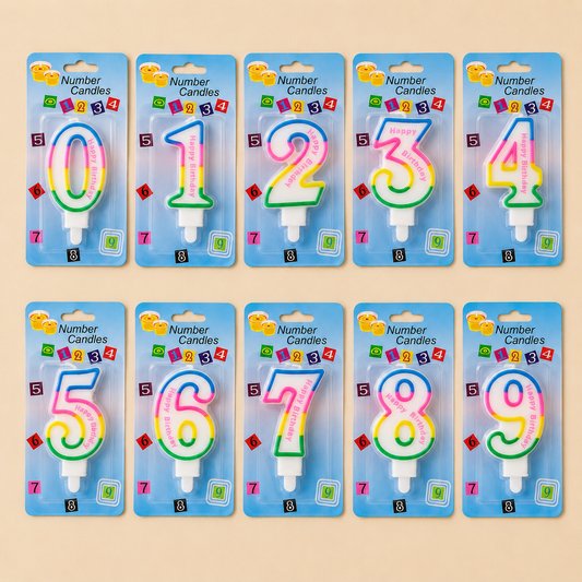 Number Wax Candle ( Mention Number)