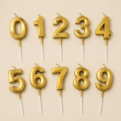 Number Golden Candle ( Mention Number )
