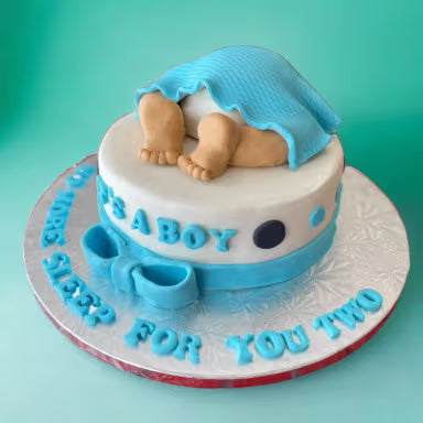 Sleeping Baby Shower Cake