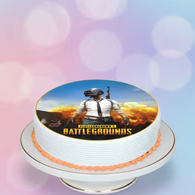 PUBG Themed Photo Cake