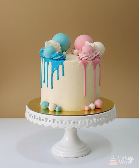 Twins Celebration Drip Cake