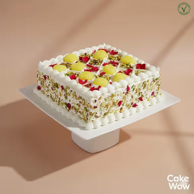 Rasmalai Square Celebration Cake