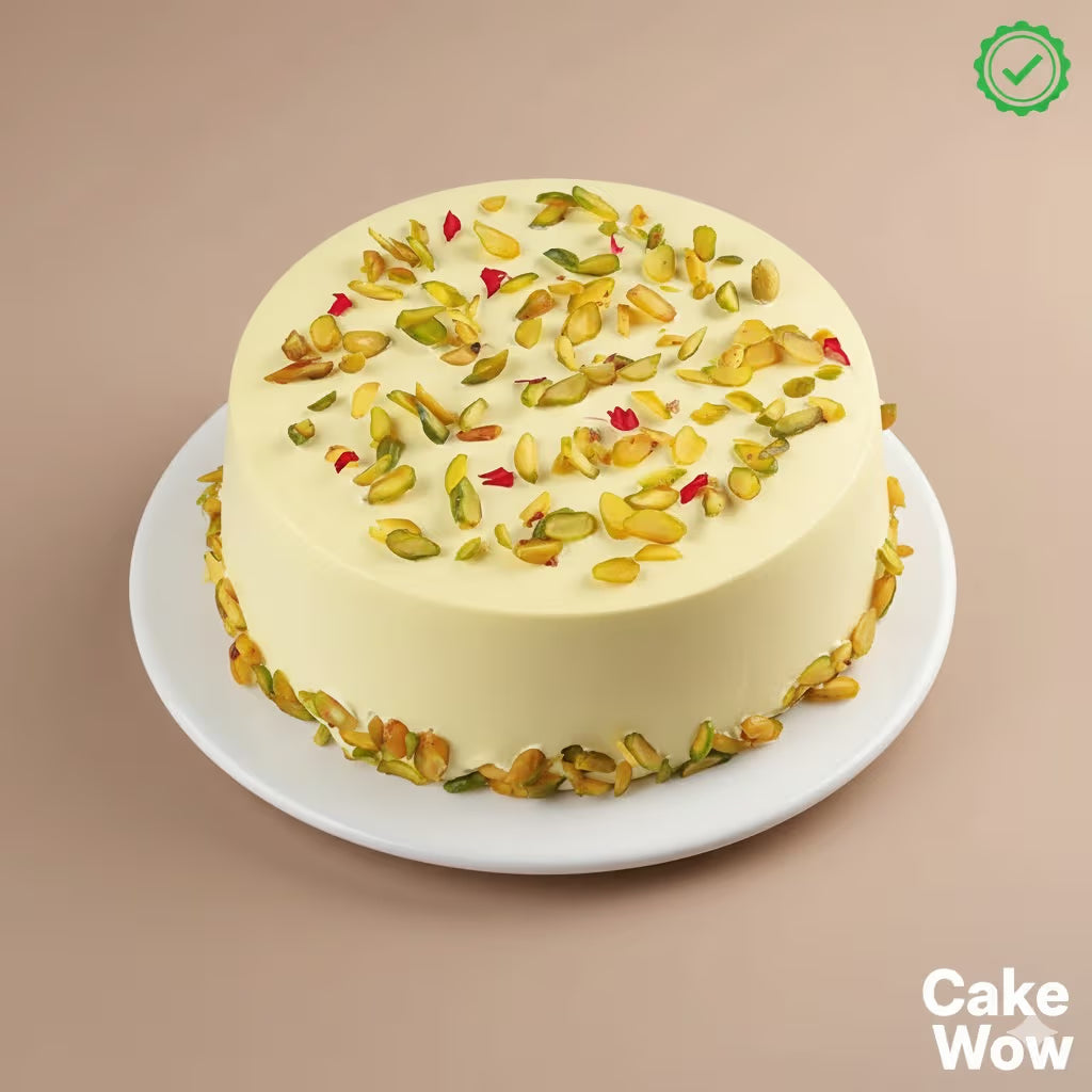 Pistachio Rasmalai Fusion Cake