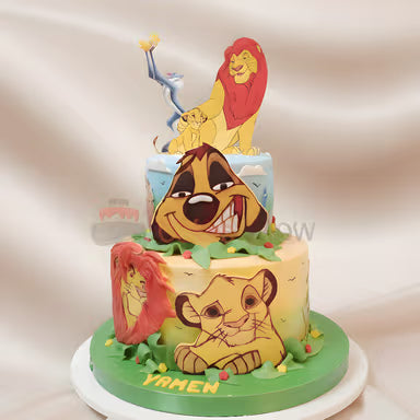The Lion King Tiered Cake