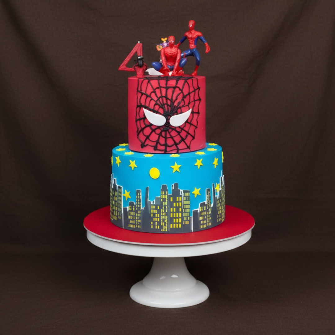 Spider Skyline Double Delight Cake