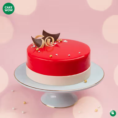 Strawberry Ruby Glaze Cake