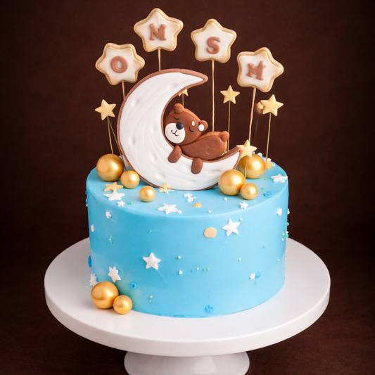 Teddy Moon & Stars Cake