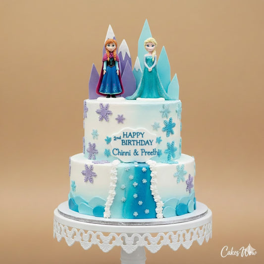 Frozen Twins Birthday Cake