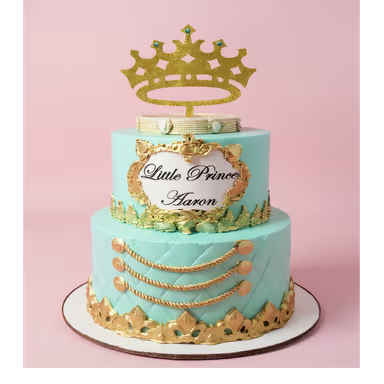 Luxury Golden Prince Birthday Cake