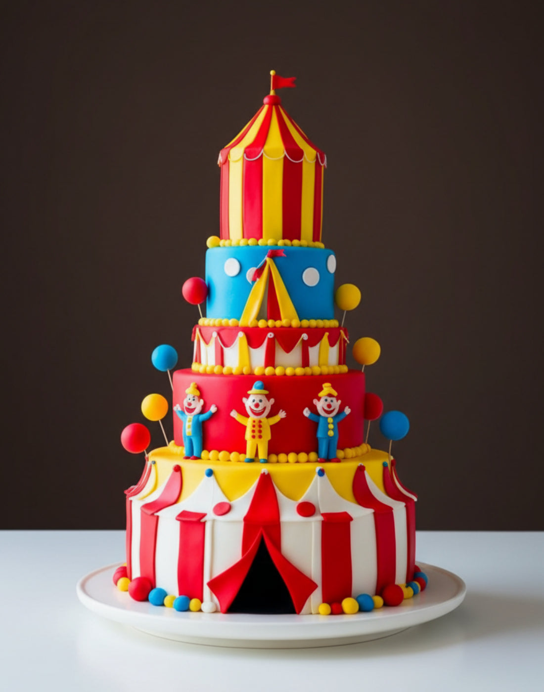 The Circus Extravaganza Tower Cake