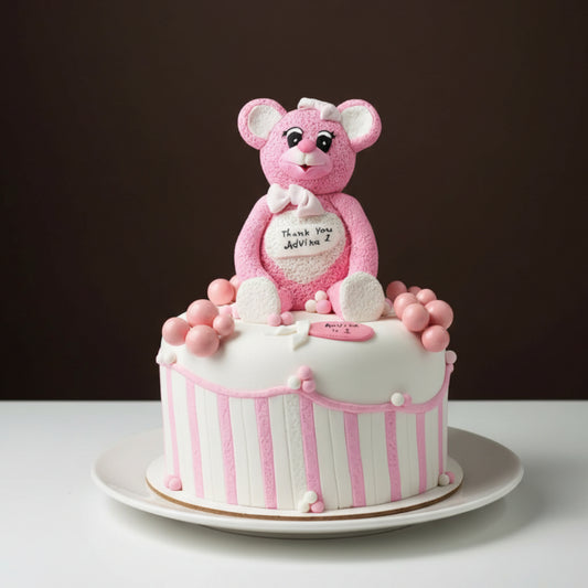 Pink Teddy Classic Cake