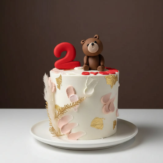 Teddy Blush Elegance Cake