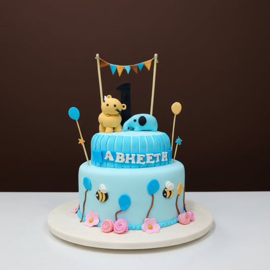 Cute Animal Theme Cake