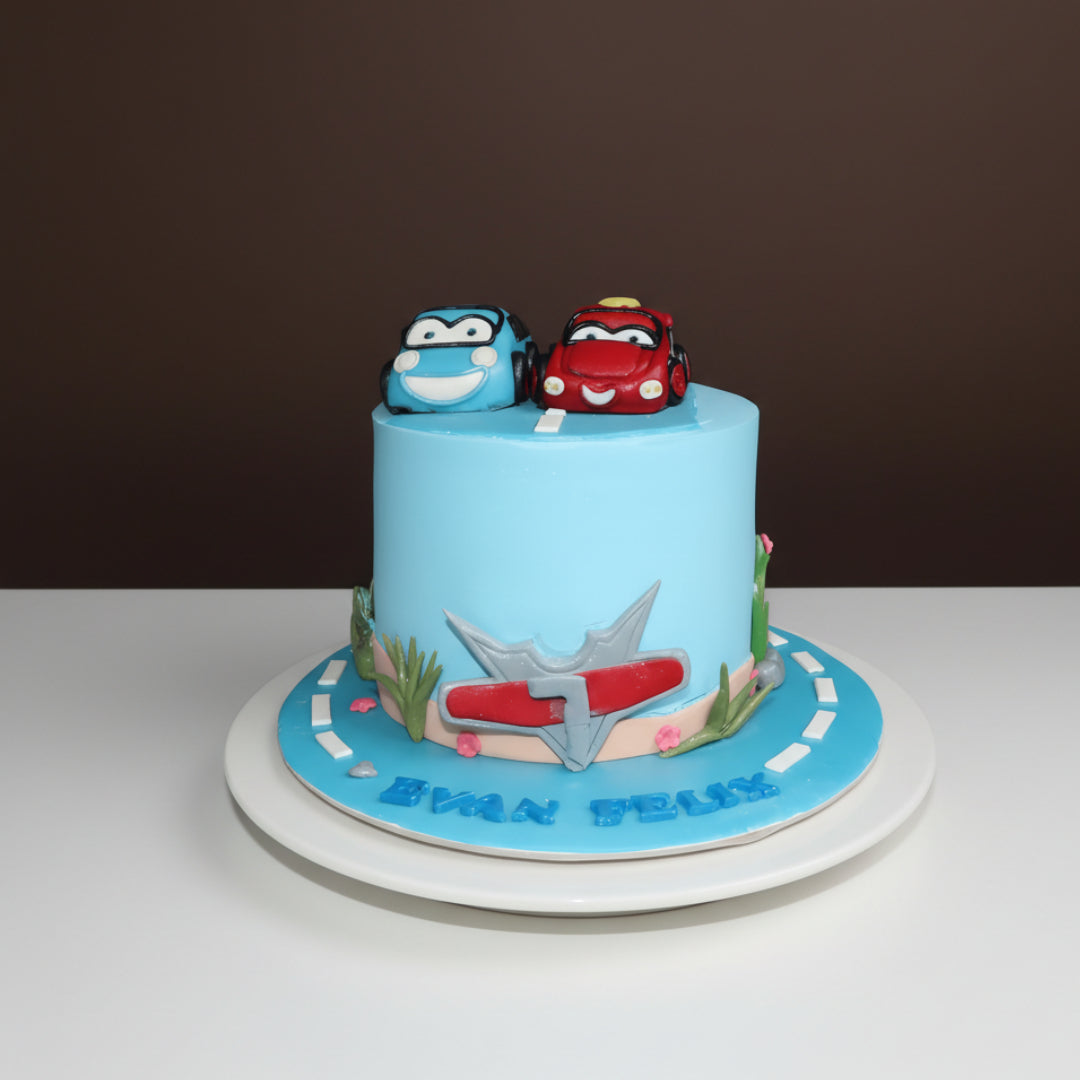 Cartoon Cars Fun Cake