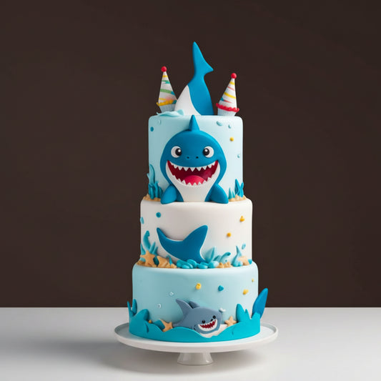 Baby Shark Triple Tier Adventure Cake