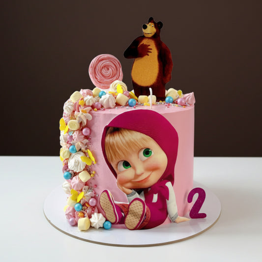 Masha and the Bear Candy Land Cake
