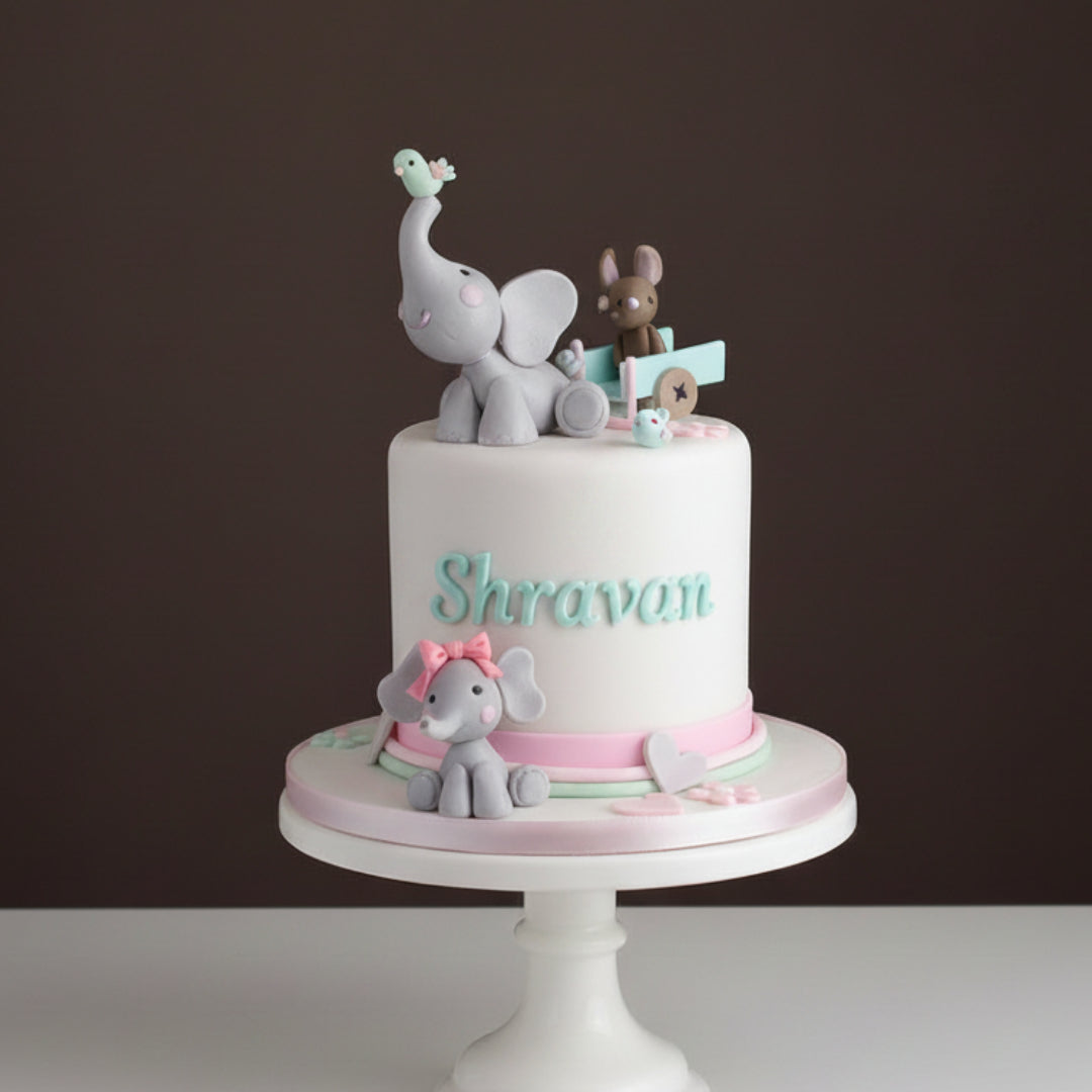 Elephant Friends Adventure Cake