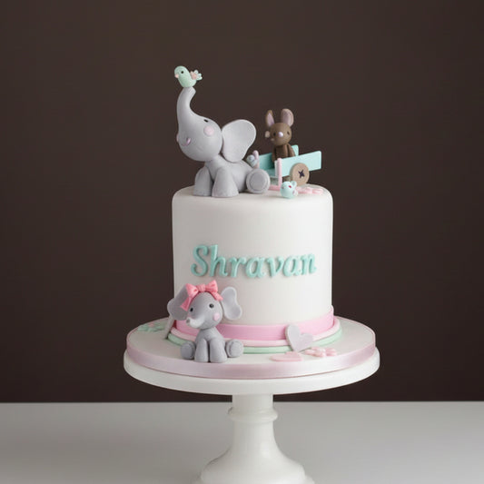 Elephant Friends Adventure Cake