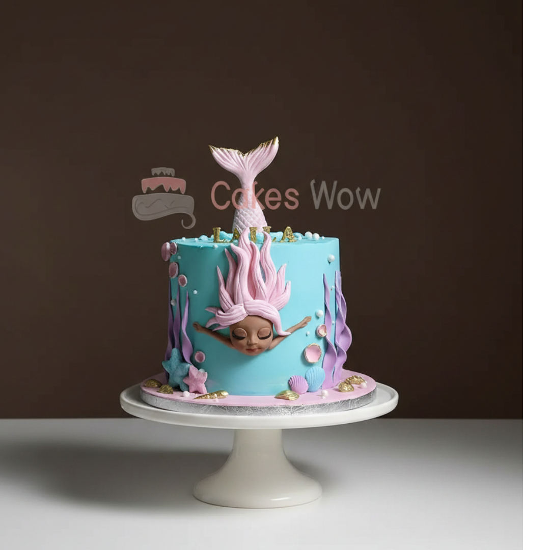 Mermaid Baby Shark Princess Cake