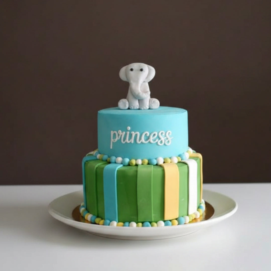 Little Princess Elephant Cake